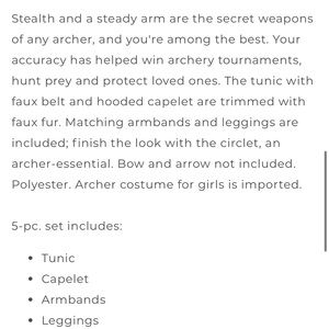 chasing Fireflies Archer costume 8